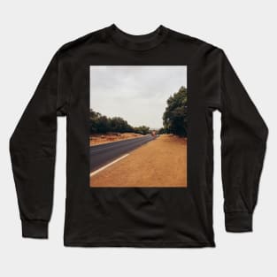 Pilgrim Walking Along Road Long Sleeve T-Shirt